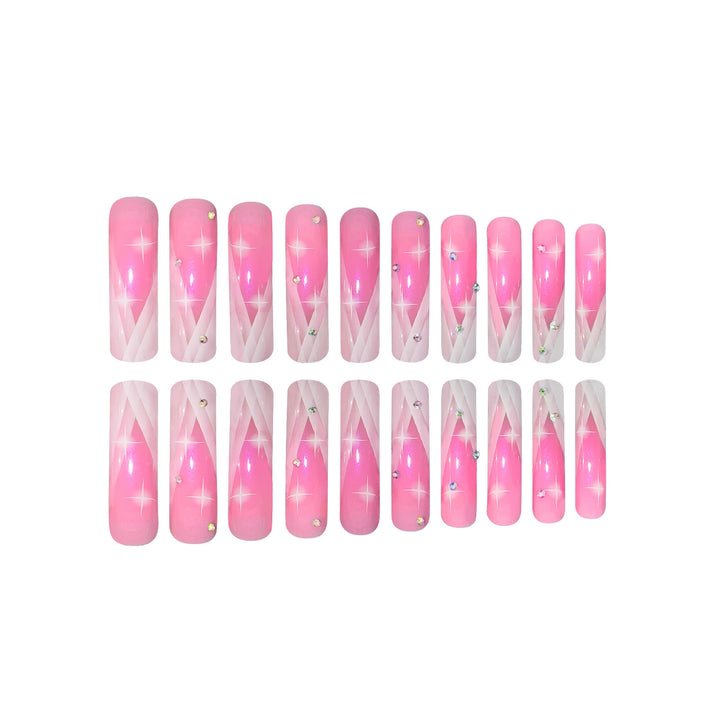Premium Decorative Long Press-On Nail Extensions Kalsten