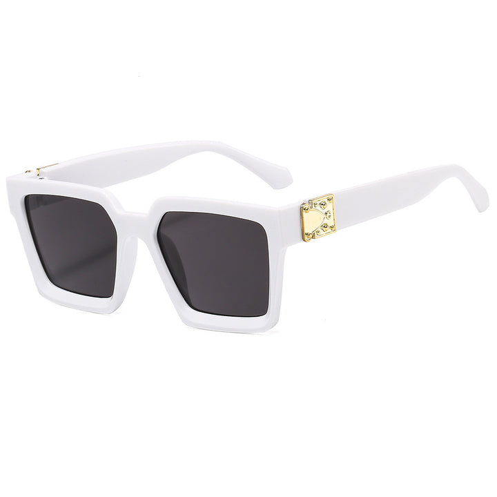 Women stylish square sunglasses with golden accents Kalsten