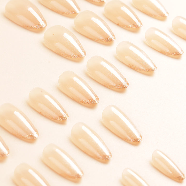 Elegant Ombre Glitter Nail Tips Kalsten