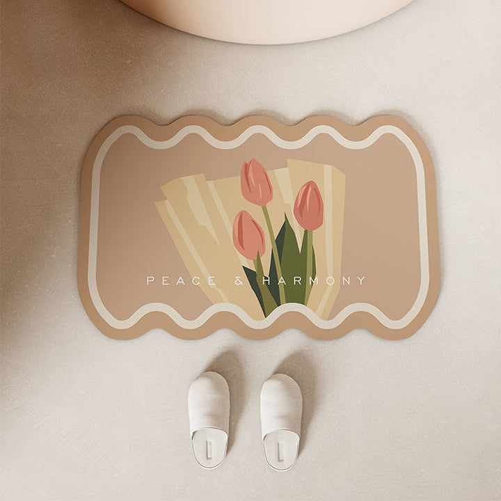 Floral Decorative Area Mat for Home Decor