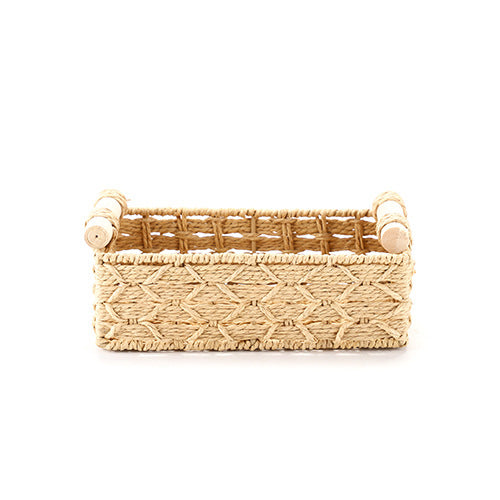 Handwoven Rectangular Storage Basket Kalsten