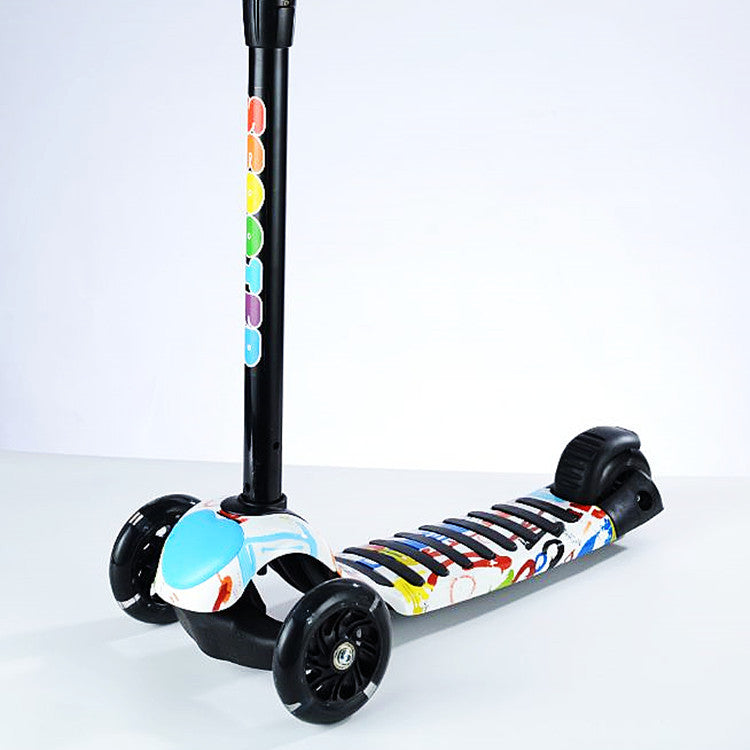 Stylized Three-Wheel Kickboard Scooter Kalsten