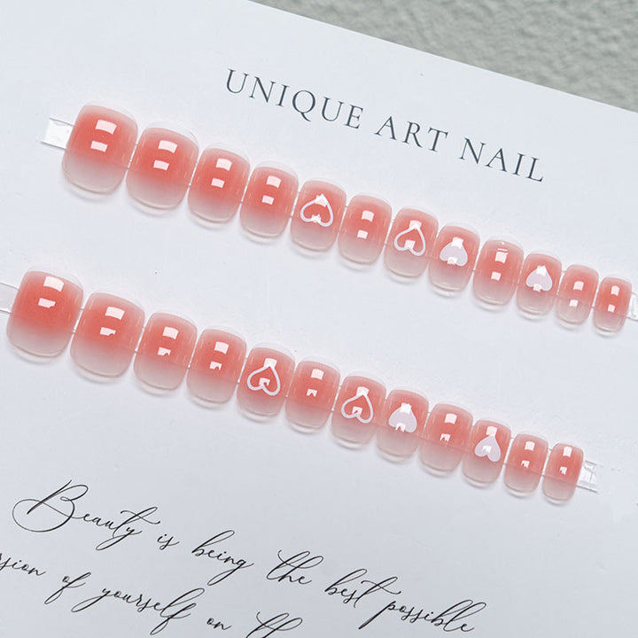 Decorative Heart Nail Art