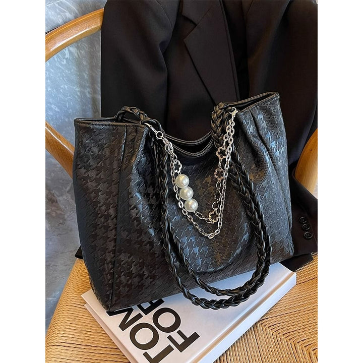 Chic Braided Handle Tote Kalsten