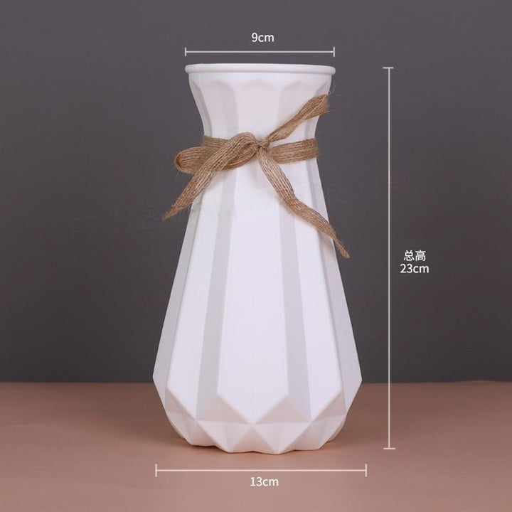Textured Geometric Decorative Flower Vase Kalsten