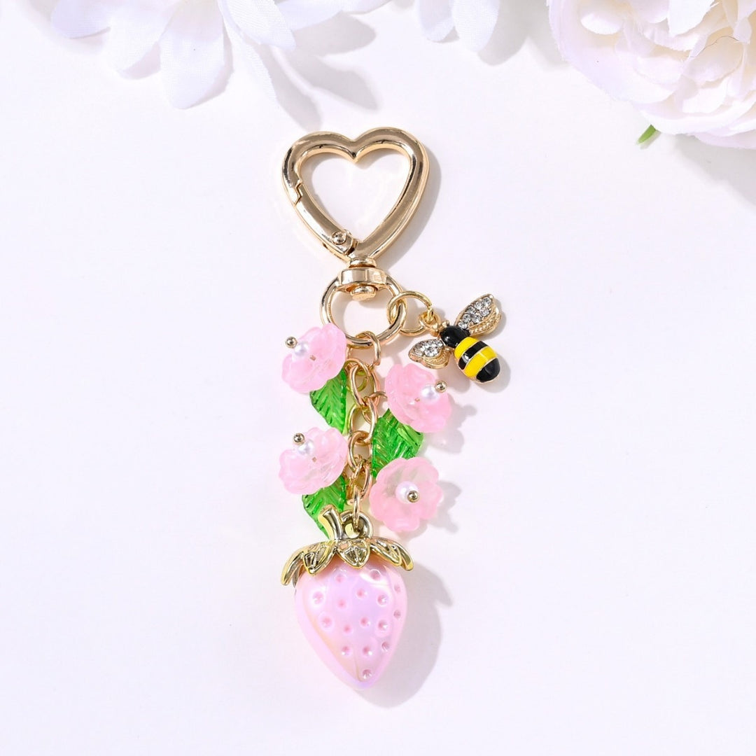 Keychain with Fruity Strawberry Design Kalsten