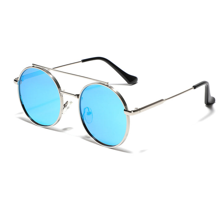 Women's round sunglasses with stylish metal frame Kalsten