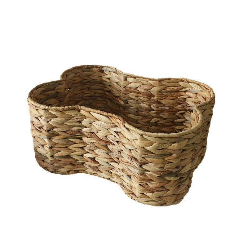 Woven Storage Basket with Organic Curved Design Kalsten