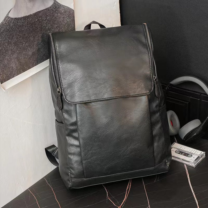 Premium Leather Anti-Theft Backpack