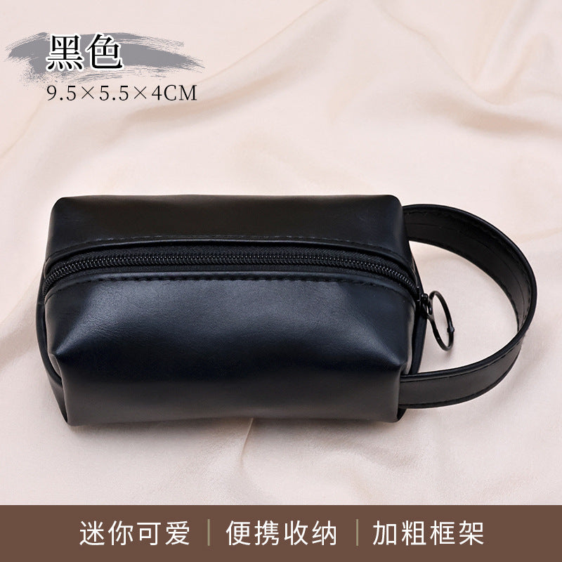Cosmetic bag with practical double zipper Kalsten