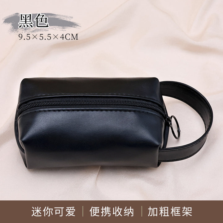 Cosmetic bag with practical double zipper Kalsten