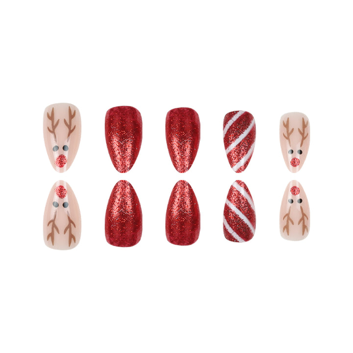Festive Holiday-Themed Press-On Nails Kalsten 1789085820