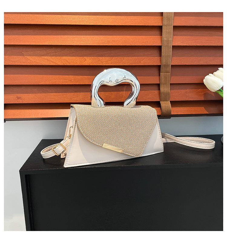 Stylish Geometric Structured Handbag Kalsten
