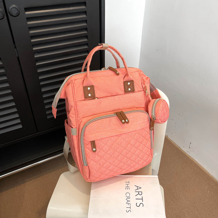 Multi-Pocket Quilted Backpack Kalsten