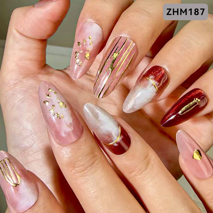 Elegant Press-On Nail Art Set Kalsten