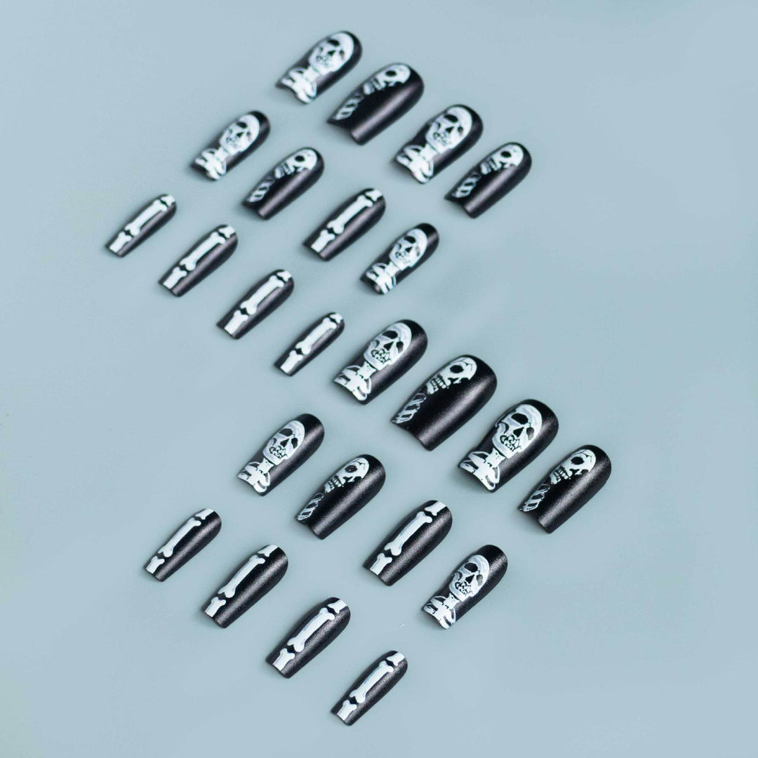 Halloween-Themed Skeleton Nail Art Kit