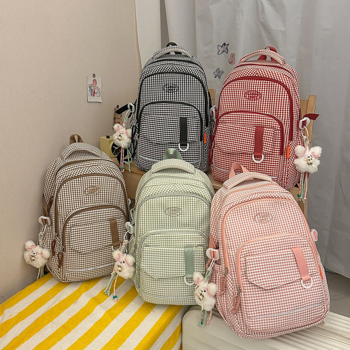 Stylish Checkerboard Pattern Backpack Kalsten 1791205963