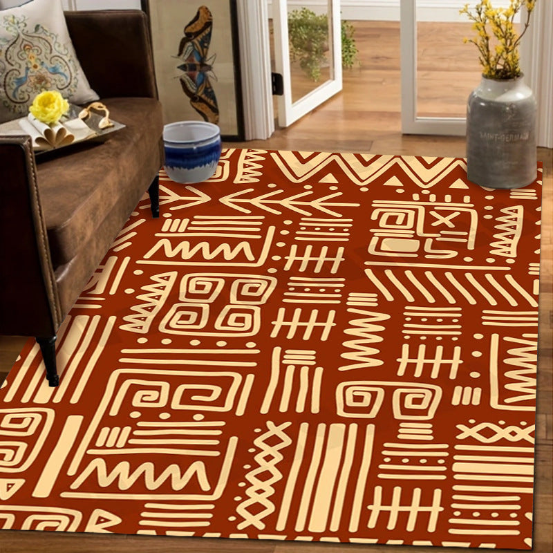 Artistic African Map Area Rug Kalsten
