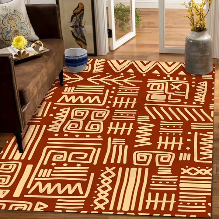 Artistic African Map Area Rug Kalsten