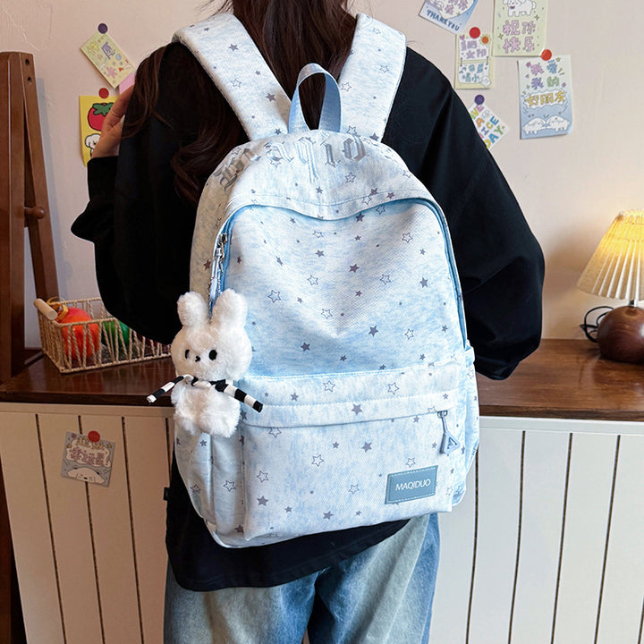 Star-Embellished Casual Backpack Kalsten