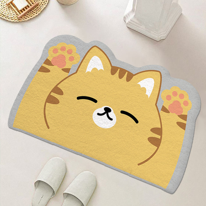 Cute Cartoon Food-Themed Bath Mat