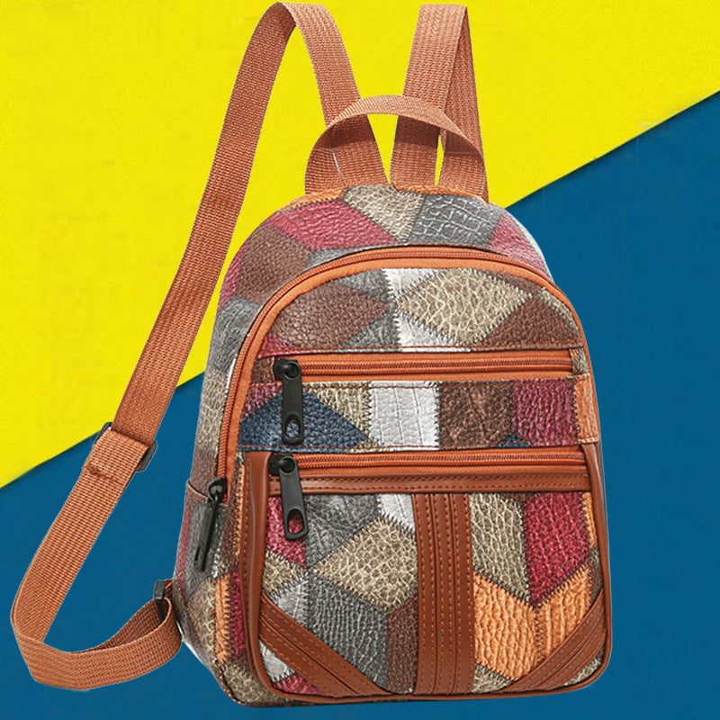 Women's Geometric Patterned Mini Backpack Kalsten