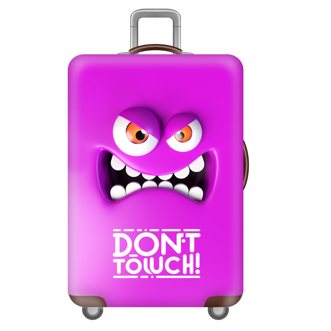 Unisex hard-shell suitcase with funny monster design Kalsten