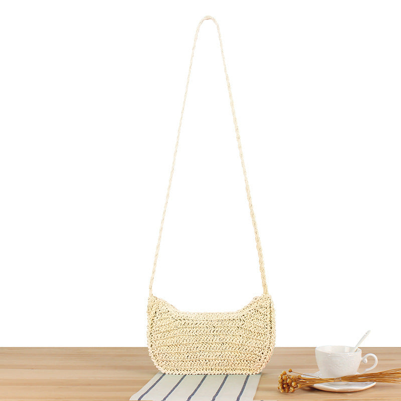 Elegant Shoulder Bag In Minimalist Crochet Design Kalsten