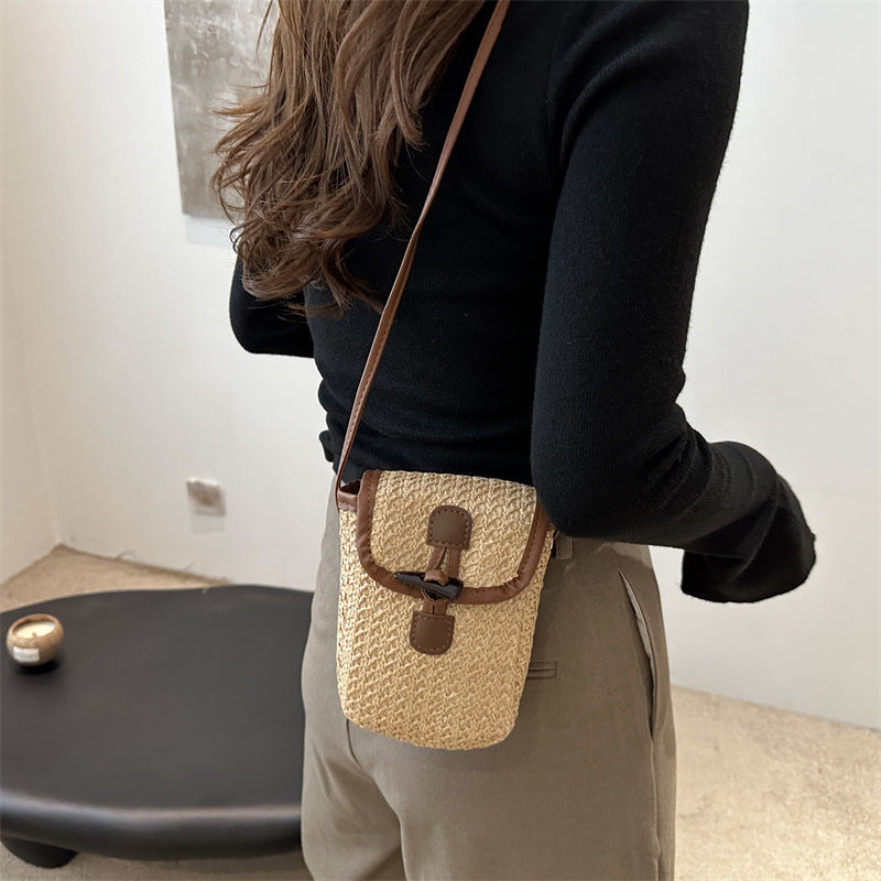Colorful Woven Crossbody Bag Kalsten