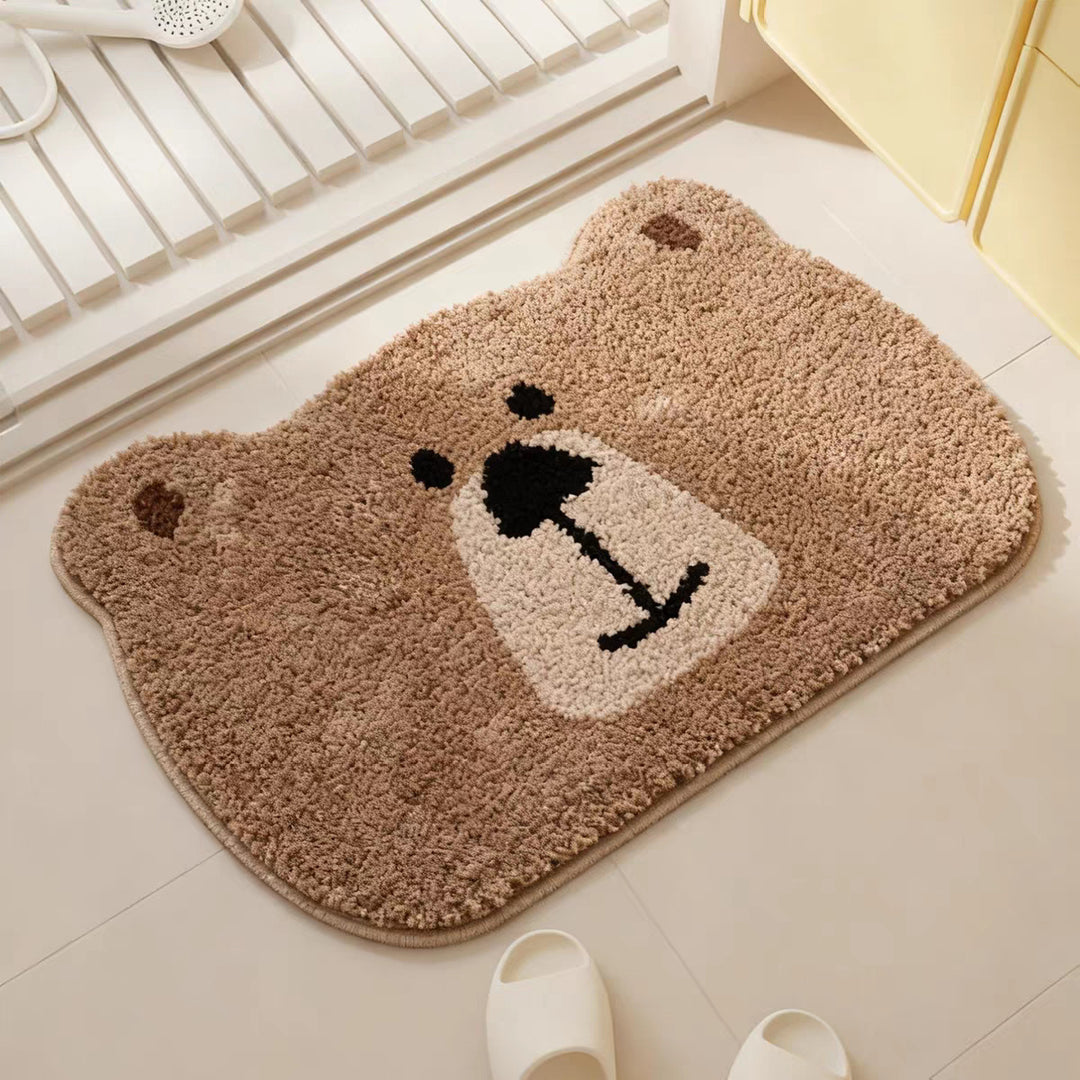 Cute Koala-Shaped Plush Bath Mat Kalsten
