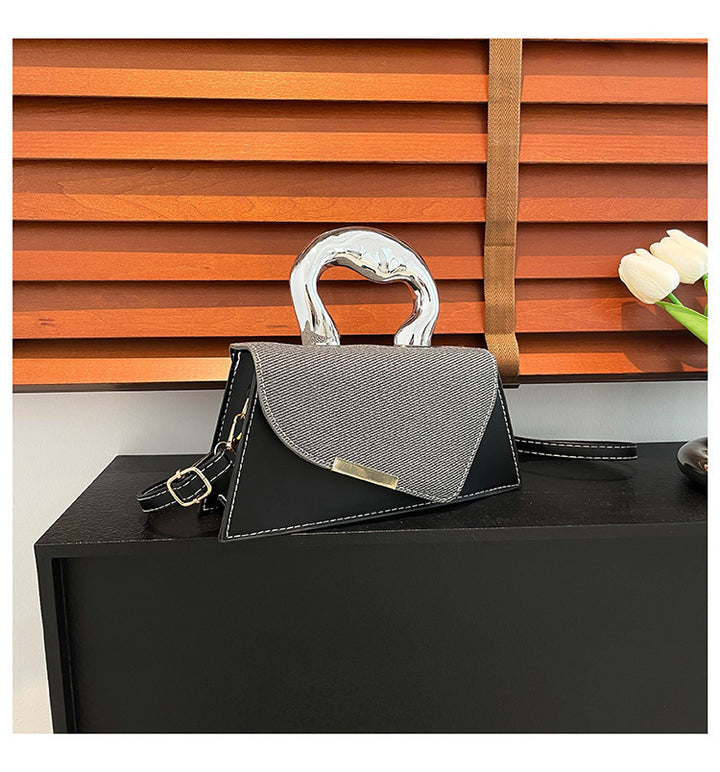 Stylish Geometric Structured Handbag Kalsten