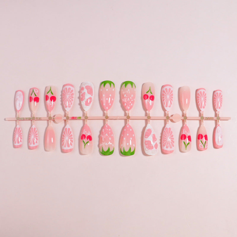 Premium Press-On Nail Set with Decorative Accents Kalsten