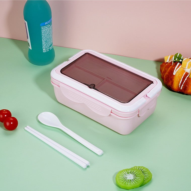 Multi-Compartment Lunch Box with Utensils