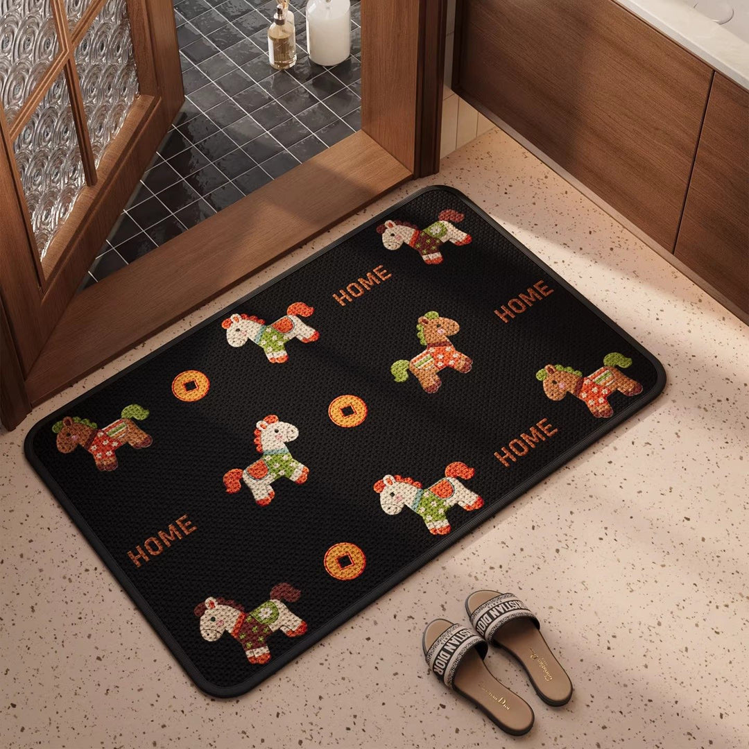 Artistic Decorative Door Mat for Home Entryway