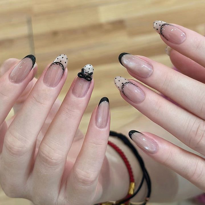 Glossy Decorative Press-On Nails Set Kalsten