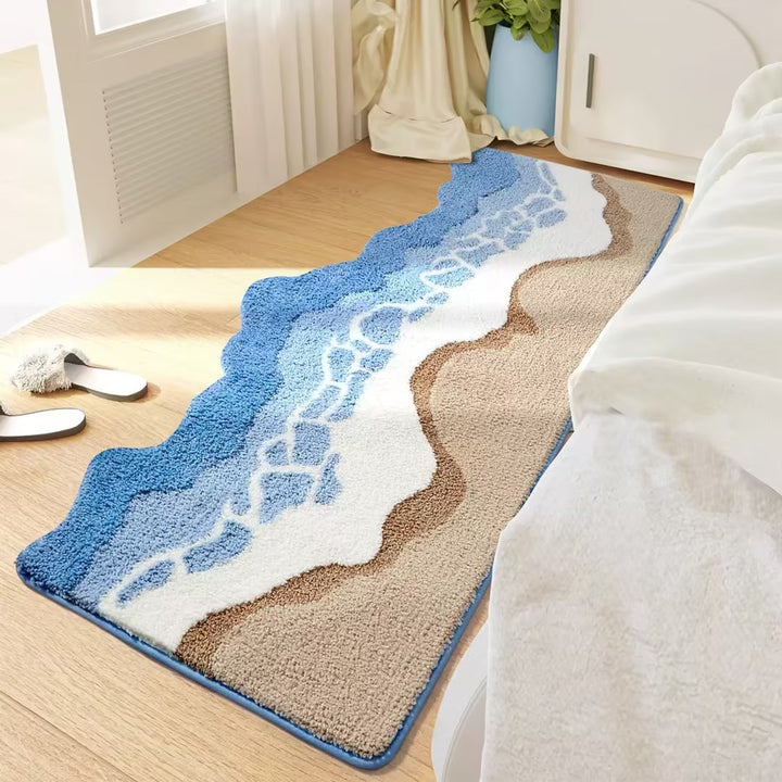 Coastal-Themed Plush Bath Mat Kalsten