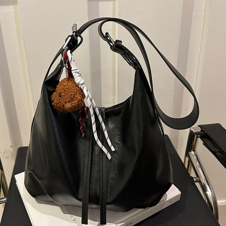 Faux Leather Bucket Bag