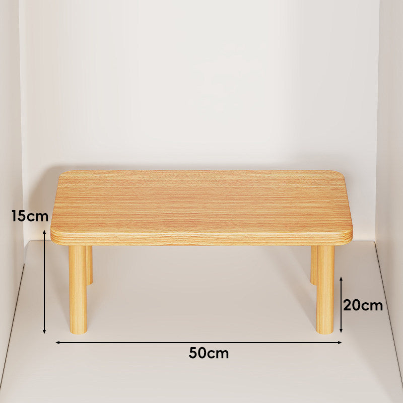 Adjustable Multi-Height Wooden Monitor Riser and Desktop Shelf