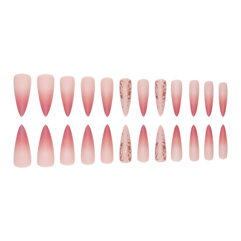 Artistic Stiletto Press-On Nail Set with Ombré Design Kalsten