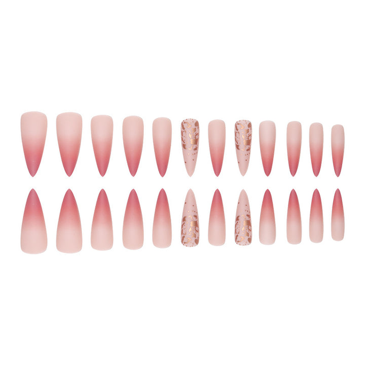 Artistic Stiletto Press-On Nail Set with Ombré Design Kalsten