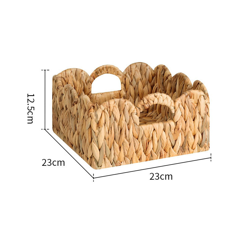 Decorative storage basket with two handles Kalsten