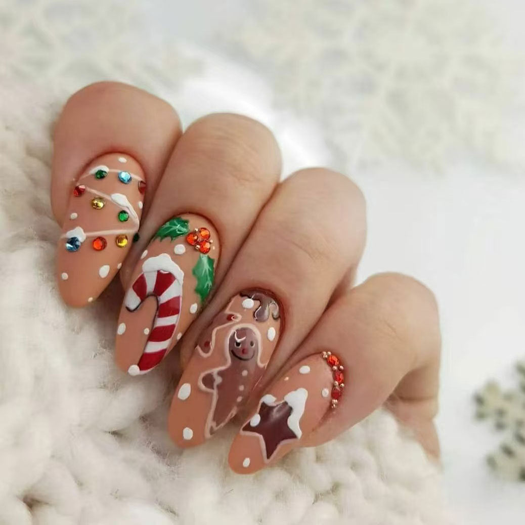 Festive Gingerbread Nail Art Kit  1790958181