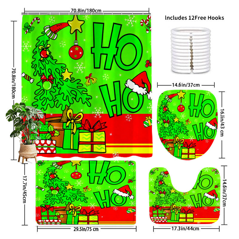 Festive Christmas Bathroom Decor Set Kalsten