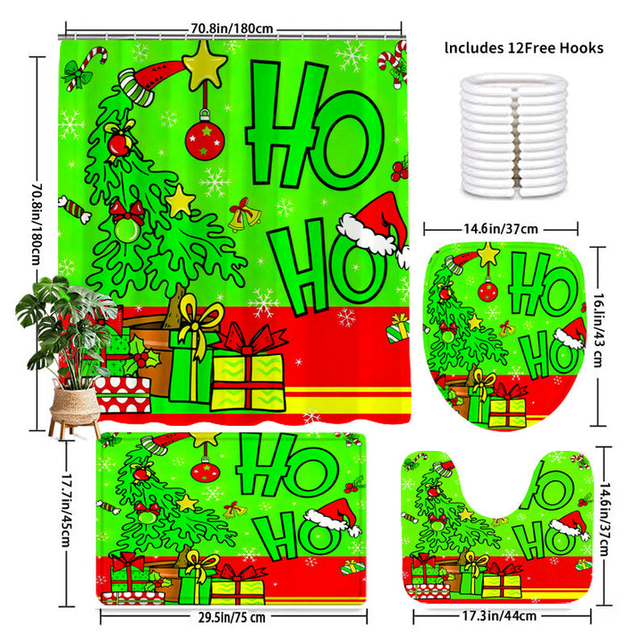 Festive Christmas Bathroom Decor Set Kalsten