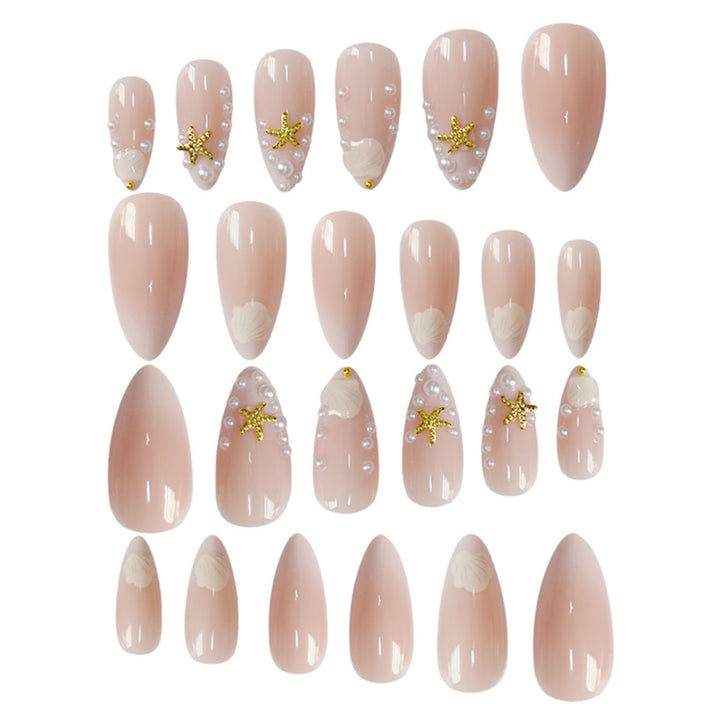 Ocean-Inspired Acrylic Nail Art Extensions Kalsten