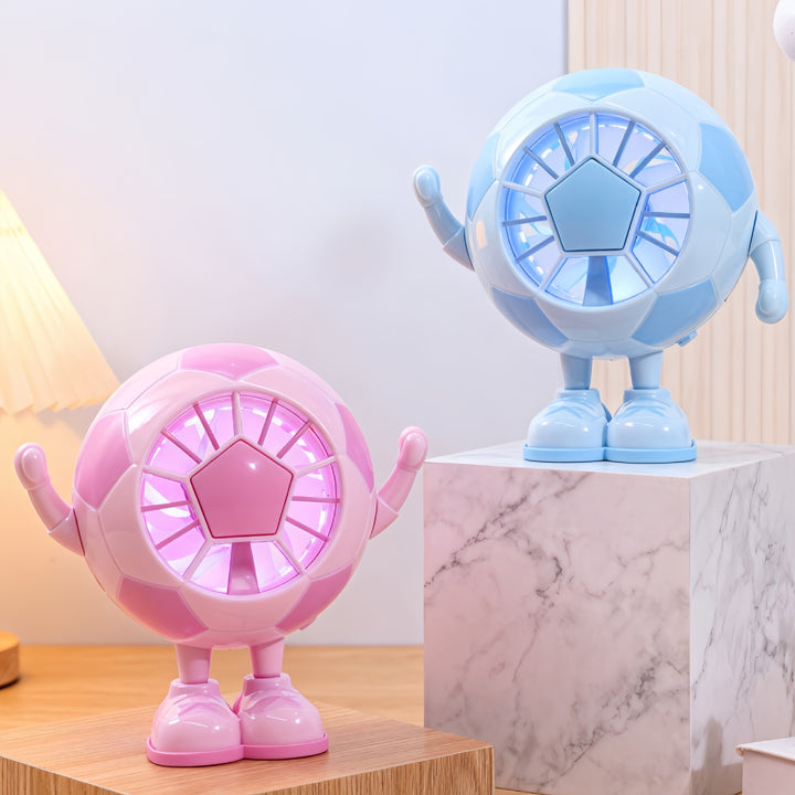Ladies portable USB mini fan in creative soccer design Kalsten