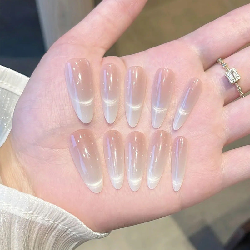 Natural Ombre Stiletto Press-On Nails Kalsten