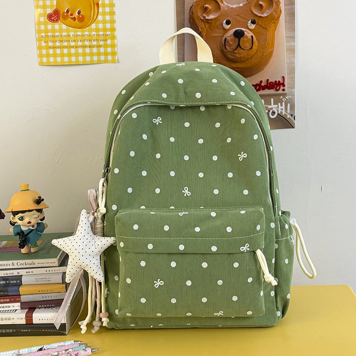 Casual Polka Dot Patterned Backpack Kalsten