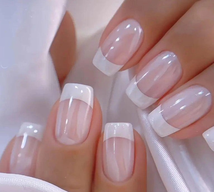 Elegant French Tip Acrylic Nail Enhancements Kalsten 1789915301