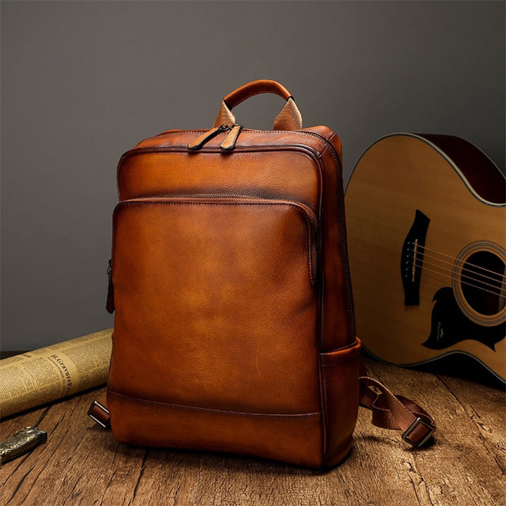 More Elegant and Functional Backpack Made of High-Quality Leather Kalsten